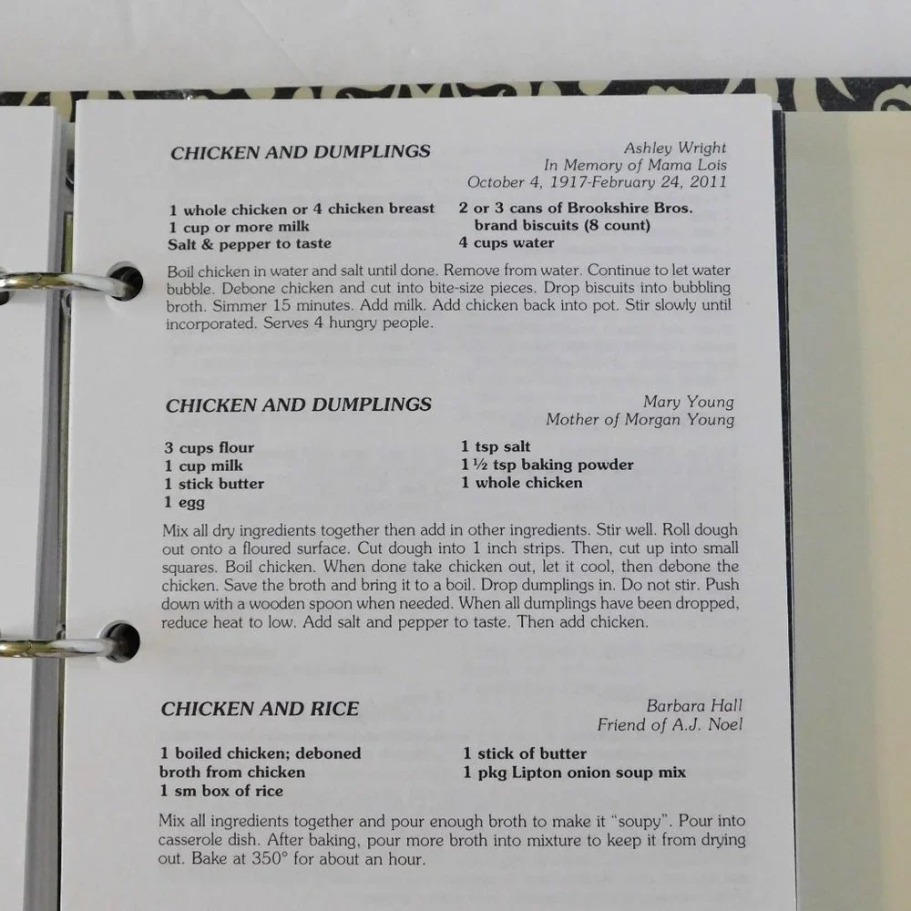 Cooking with the Class of 2012 Cookbook Huntington Texas High School Binder